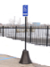 Ideal Shield OCT-BK-98-BK Octagon Sign Base with 98 inch H Post - Black