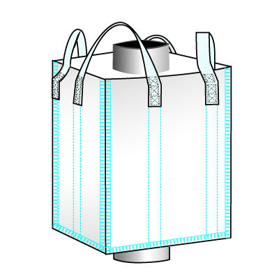 35x35x50 Spout Top Food Grade Bulk Bag with Liner 