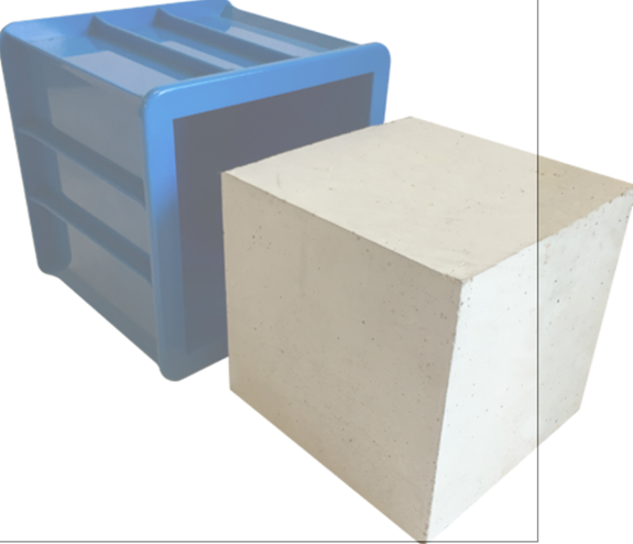 Deslauriers Plastic Cube Mold for Concrete Testing 6 inch x 6 inch