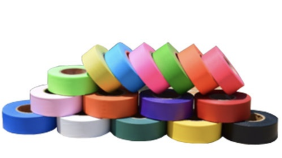 Pink Glo Solid Flagging Tape 300 ft/roll 12 Rolls/Carton