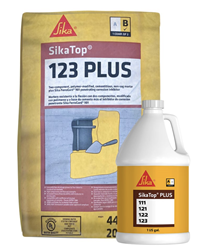 SIKATOP 123 PLUS  Portland cement-based, fast-setting, non-sag mortar with Rust Inhibitor