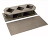 Deslauriers Stainless Steel 3 Gang Cube Mold 2in. x 2in. x 2in.