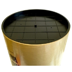 Deslauriers 10-1/2" Round Plastic Caps for Concrete Forming Tubes- 100 pcs/carton 