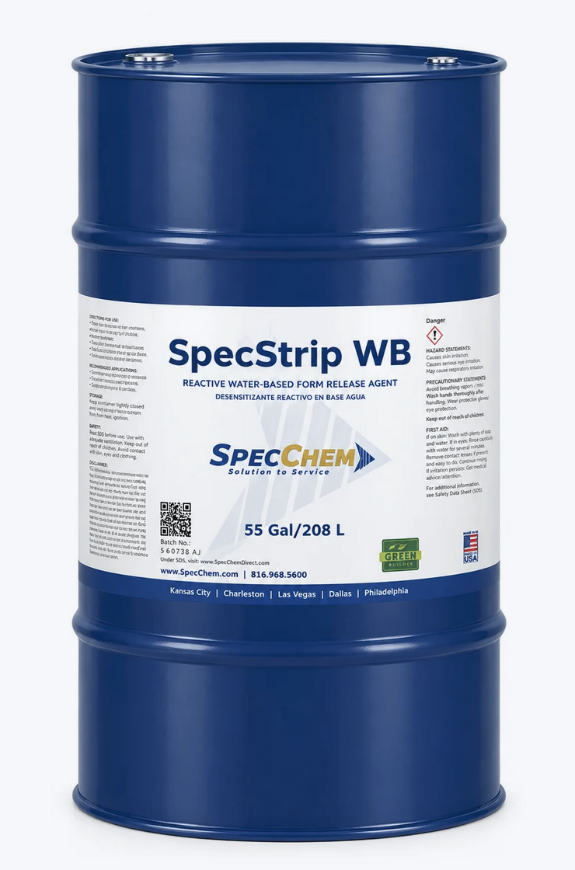 SpecChem Bio Strip WB Water Based Form Release Agent- 55 Gallon Drum 